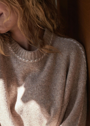Roeme stitch strik Beige Melange Neo Noir